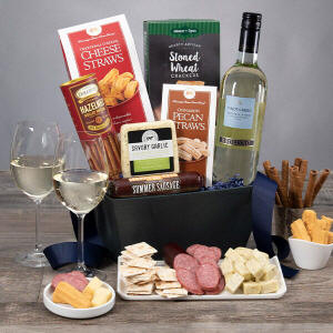 Classic White Wine Gift Basket